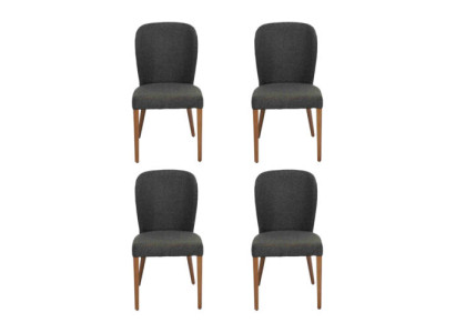Sessel Polster Moderne Puu 4x Tuolia Luxus Verhoilu Design Tuoli Nojatuoli