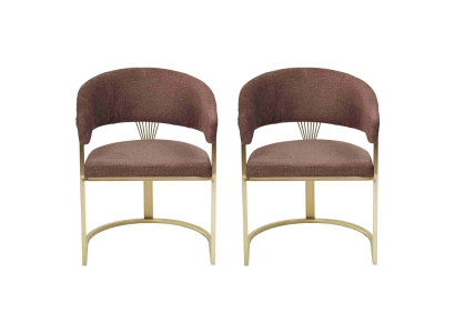 Moderni ruokailuhuone 2x tuoli design-luksus ruostumattomasta teräksestä tekstiili uusi