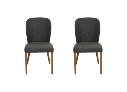Modernit puu 2x tuolia Luxus pehmustettu design tuoli nojatuoli uusi nojatuoli pehmustettu