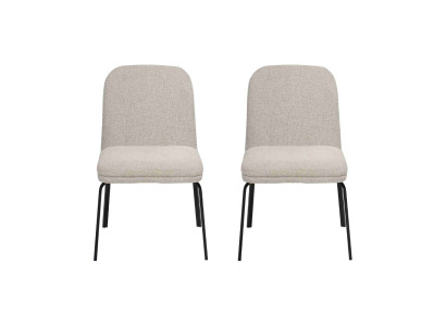 Moderni valkoinen tuolisarja - luxusmateriaalista valmistetut ruokailutuolit, designkaluste 2 kpl