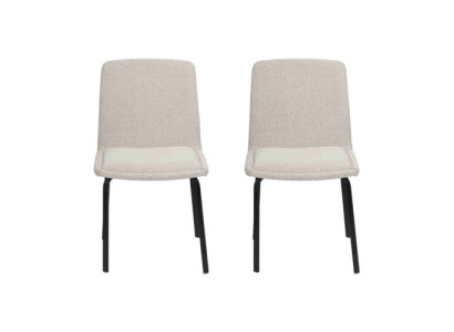 Valkoiset nojatuolit Designer 2x Ruokailutuolit Modernit keittiötuolit