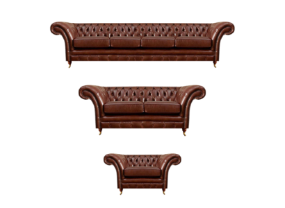 Neu Set 3tlg olohuoneen Chesterfield-sohvat pehmustetut huonekalut nojatuolit sisustus