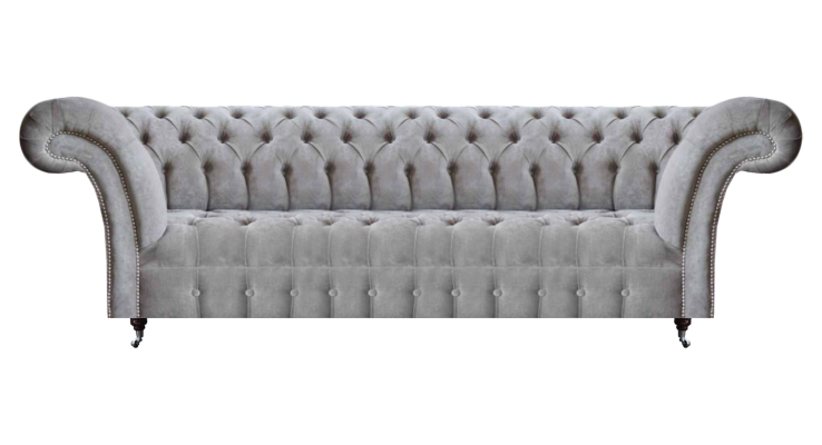 Nelipaikkainen sohvatuoli Designer Modern Olohuone Verhoillut huonekalut Chesterfield