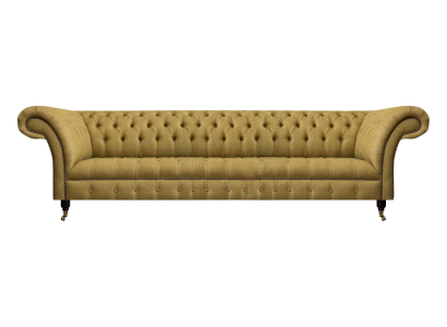 Luxus-sofa nelipaikkainen sohu olohuone Chesterfield tekstiili verhoilumööbel