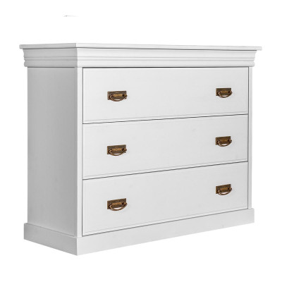 Kommode Lipasto Sideboard Tarjotinpöytä 3 Laatikollinen Korkeakaappi Kaappi Uusi Puu