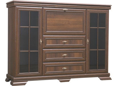 Olohuonekaappi 158 cm XXL Alalaudat Tarjoilukaappi Puinen Lipasto Buffetti Lipastot