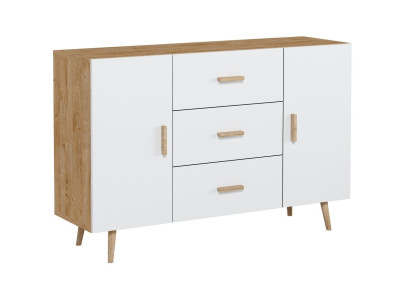 Kommode Hylly 140cm Kaapit Hyllyt Säilytys Kiiltävä Uusi Kommodori Buffetti
