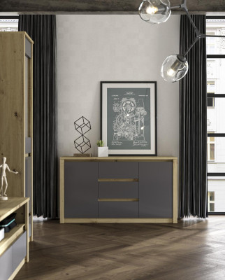 Huonekalut Puu Kaapit Sideboard Lipasto Kiinteä Lipasto Tarjoilukaappi Kaappi Uusi