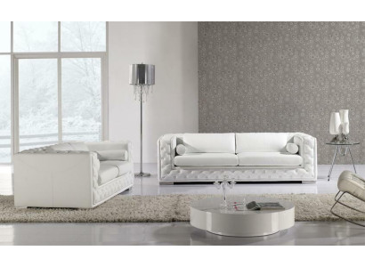 Johtajansohva Couch Asuinalue 3+2-paikkainen Garnituuri Design Deko Moderni sohva