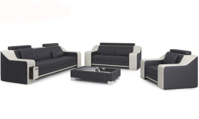 Noble Yellow Chesterfield asetti verhoilun huonekalut Textile -sohvat 3TLG -sarja