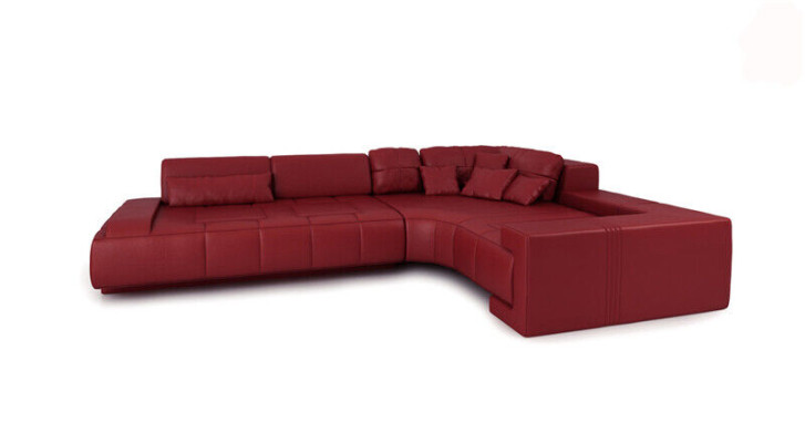 Leder Modern Couch Wohnlandschaft Ledersofa Deko Sofagarnitur Sofa L-Form   Leder Modern Couch Olohuonekalusto Nahkasohva Dekorointi Soivasti L-muotoinen