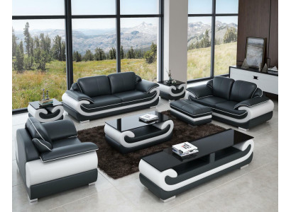 Johtajansohva Couch Asuinalue 3+1+1 Istuin Garnituuri Design Moderni Soiva