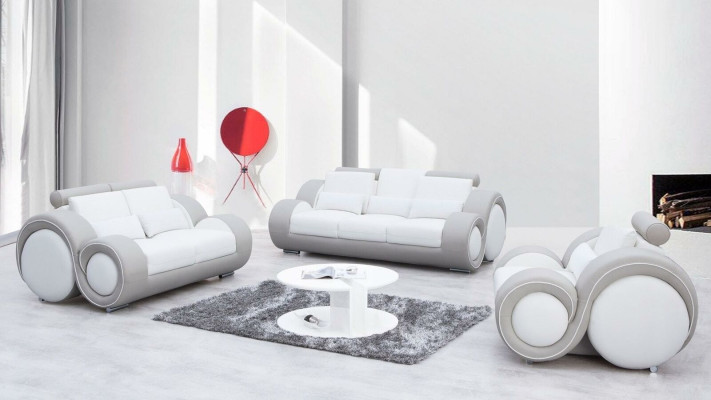 Design-kaksipaikkainen sohva Couch-istuin Moderni sohva 2-paikkainen
