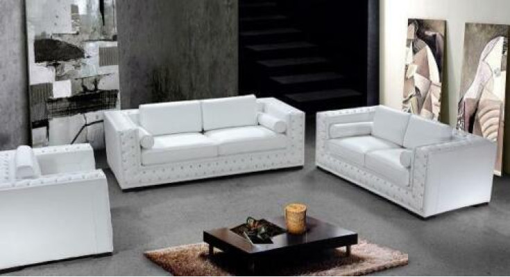 Sohvakokonaisuus 3+1+1 Istuttava Sarja Design-sohvat Päällystetyt sohvat Nahka Chesterfield
