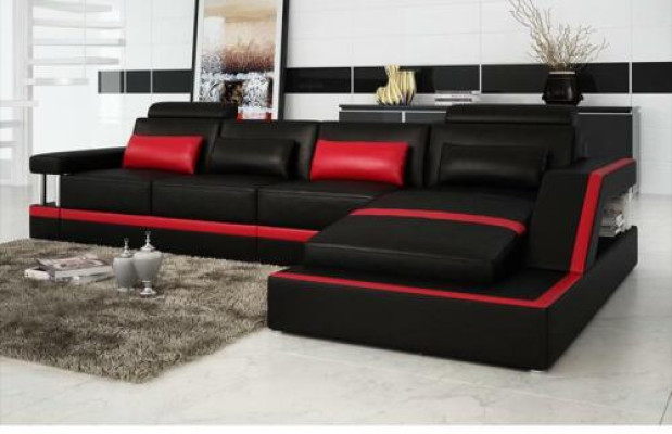 Johtava sofa sofa sohva kulmasohva kulma tyyny istuin garnituuri olohvimaisema