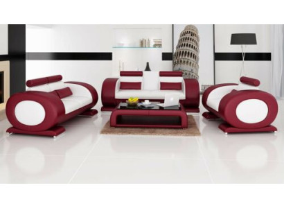 Sofagarnituuri Garnituuri Sarja Design Sofat Pehmusteet Sohvat Nahka 3+1 Istuttava Uusi