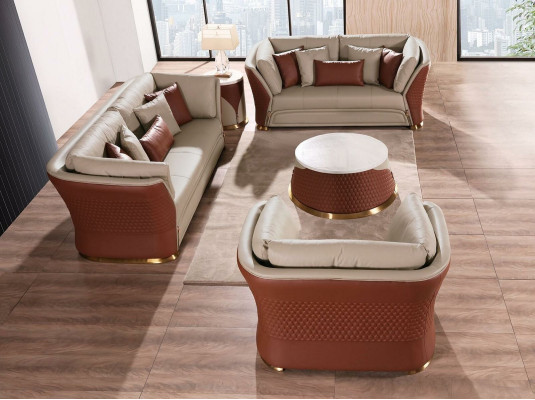 Harmaa Istuinkaupunki Designer Istuimohuone Moderni Olohuone Upholstered huonekalut Uusi