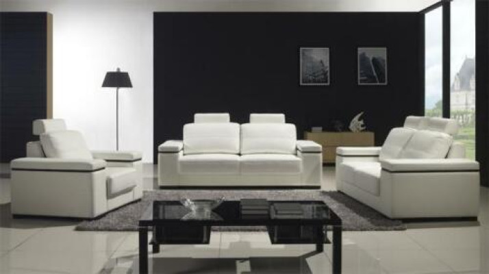 Sohva 3-paikkainen Design-sohvat Pehmusteet Modernit sohvat Nahka Rentouttava 3-paikkainen