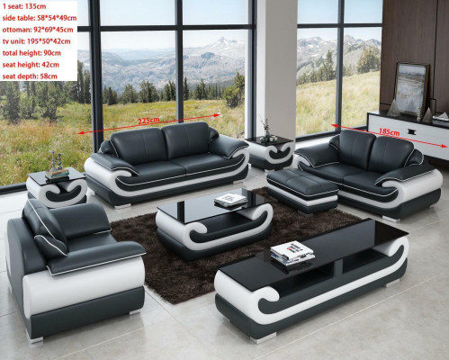 Klassinen Chesterfield Design Couch 3 -paikkainen sohva sohva nahkalla iso 225cm