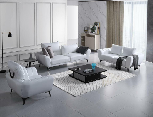 Johtajansohva Couch Asuinmaisema 3+2-paikkainen Garnituuri Design Moderni Soiva
