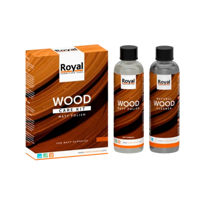 Oranje Royal Puunhoitopuhdistus Matta Kiillotus Puunhoito Aloituspaketti Puhdistusaine 2 x 75 ml