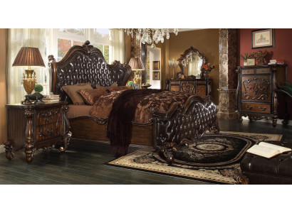 Design Bett Doppel Luxus Deko Makuuhuone Sängyt Nahka Hotelli 180x200cm