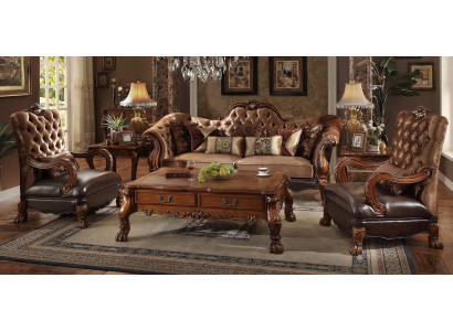Chesterfield-sohva 2-paikkainen luksusverhoiltu design-sohva tekstiili 2-paikkainen puu