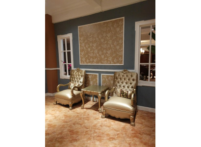 Sohvasetti Design Lepotuoli Kangas Lounge Luksus TV-kerho Tyyny