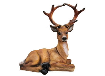 Designer Abstrakte Figur Moderne Figuren Dekoration Hirsch Garten Skulpturen Neu