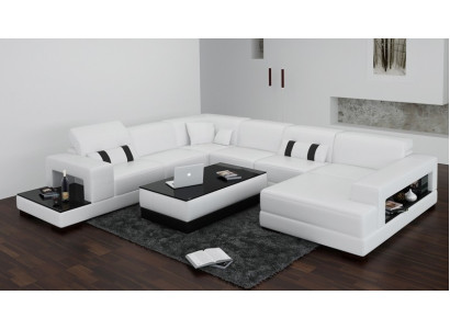 Luxus Nahkainen Uusi Sofa Kulmasohva Istuinsohvaryhmä Tyyny Kulma Couch Design Couch