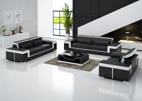 Patjallinen sohva Moderni Luksus Sohvasti 3+2+1 Istuttava Set Design Soova Uusi