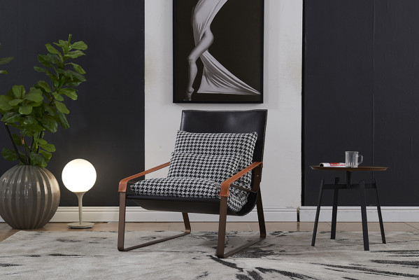 Sessel Design -sohva Lepää Nahka Lounge Club -tyyny Istuin Luxus TV