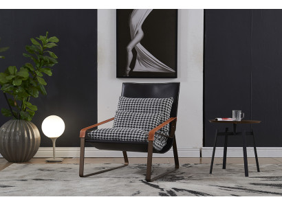 Sessel Design -sohva Lepää Nahka Lounge Club -tyyny Istuin Luxus TV