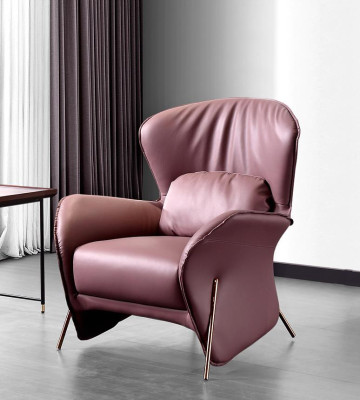 Sessel Design Couch Sofa Relax Leder Lounge Club Polster Sitzer Luxus Leder S