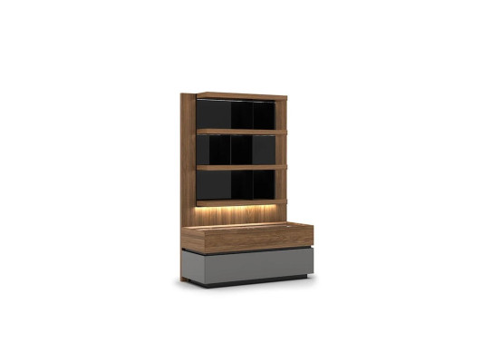 Wohnzimmermöbel Wohnwand 320 cm Einrichtung Braun Luxus Wand Regale