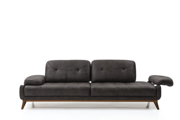 Stilvolle Wohnzimmer Designer Garnitur Dreisitzer Moderner Sessel 2tlg