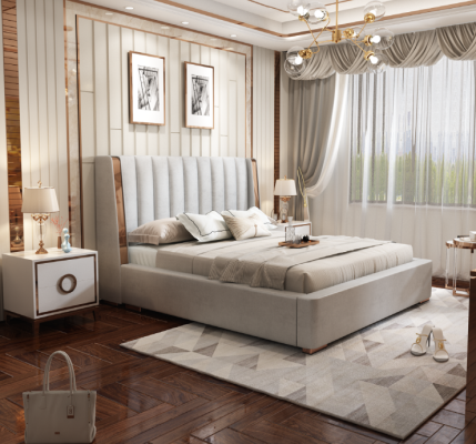 Betten Design Kaksois Moderni Hotellikehys Makuuhuone Luxus Huonekalut