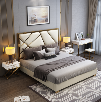 Bett Polster Design Luxus Kaksoishotellisänky Nukkumahuone 180x200cm
