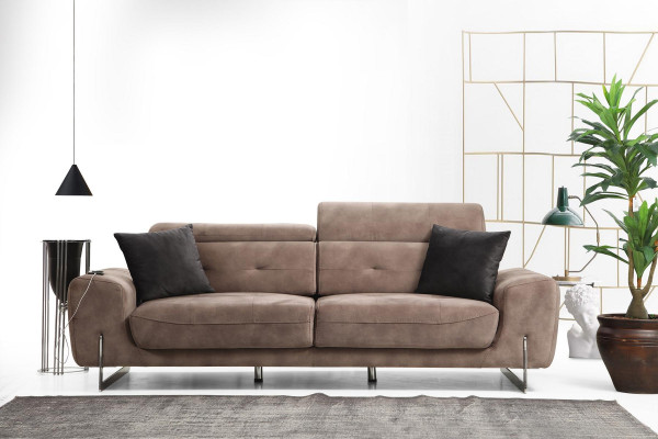 Dreisitzer-sofa sohva tyyli moderni muotoilu pehmokalusteet luksus tekstiili