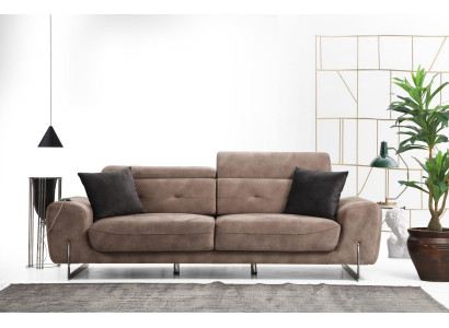 Dreisitzer-sofa sohva tyyli moderni muotoilu pehmokalusteet luksus tekstiili