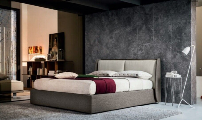Bett Textil Pehmuste Makuuhuone 180x200 Design Parivuode Nahkasänky Vuoteet Uusi