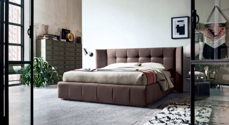 Kaksoissänky Sänky Parisänky Design Luksus Ylellinen Pehmustettu sänky Design-sänky Tekstiili Sängyt