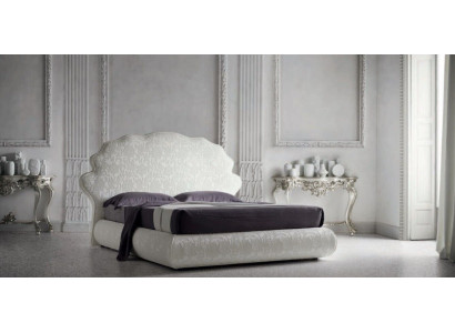 Italialainen luxusdesign makuuhuoneen kaksoissänky 160x200 cm puu-tekstiili huonekalut