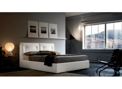 Luxusvuode Makuuhuone 160 x 200 cm Design Tekstiili Sänky Tyyny Kaksois Hotelli