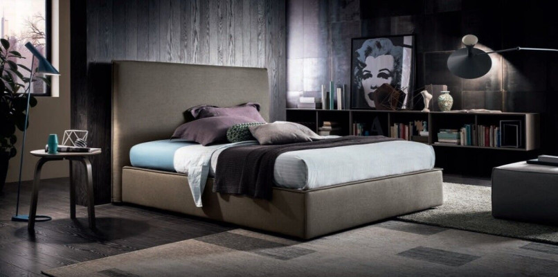Luxus Kaksoissänky Ruskea 200x200 Nukkumis Huone Nahka Hotelli Sänky Pehmuste Design
