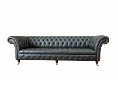 Ylellinen Neljän Hengen Sohva Chesterfield Englantilainen Kangas Suunnittelu