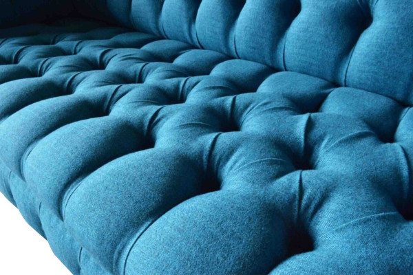 Chesterfield-sohva 1,5-istuttava sohvatyynyjen design sohva istuinytyynyt harmaa