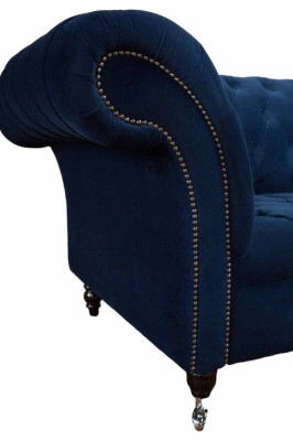 Chesterfield-sohva 1,5-istuttava sohvatyynyjen design sohva istuinytyynyt harmaa