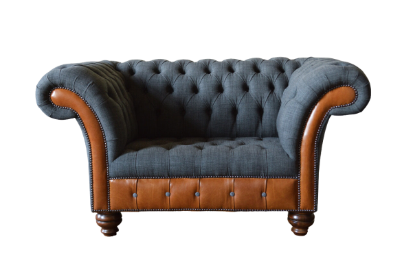 Sohva 1 Istuttava Päällystetty sofa Design Luksus Tekstiilisohva Chesterfield Tekstiili