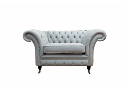 Sessel Polster Sofa Tekstiili Chesterfield Soiva 1 Istuttava Yksittäistuoli Harmaa